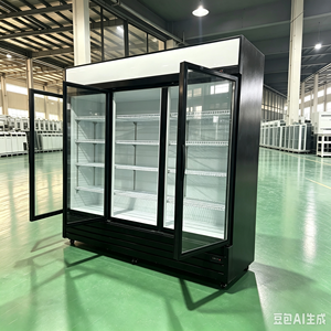 Refrigerador Comercial para <span class=keywords><strong>Coca</strong></span>-Cola, Refrigerador con Iluminación LED para Bebidas, Vitrina Refrigerada de Acero Inoxidable para Vino, Exhibidor para <span class=keywords><strong>Cerveza</strong></span> en Bares - Product Image 3