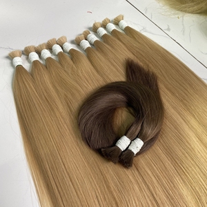 สี 613 บลอนด์ บอนสเตรท แบบปลายแบน ต่อผมแบบคลิปหนีบ ผมแท้แบบดับเบิ้ลดรอน ผมเวอร์จิ้นธรรมชาติ แบบเป็นมัด - Product Image 3