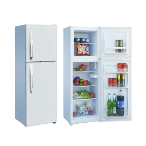 Household 12V <b>Refrigerator</b> Double Door Top Freezer Fridge - Product Image 1