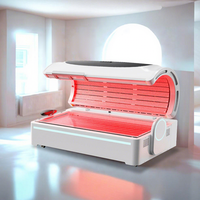 Lit infrarouge à lumière rouge pour soins corporels complets, à commande à distance PEMF, avec logo personnalisable, pour usage clinique, pulsations 633nm 650nm 810nm 850nm 940nm