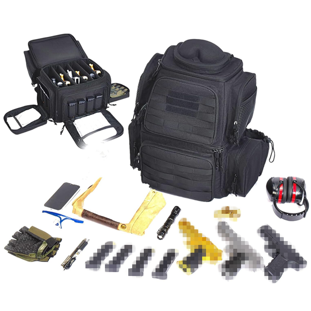 Tactical Range Backpack with 11 Magazine Slots Molle Ammo Training Shooting Accessories Storage Gun Backpack