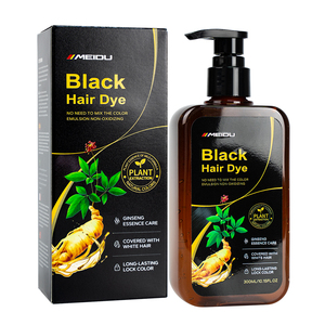 Best Price Black Hair <b>Dye</b> 300ML Ammonia Free Permanent Liquid Cover White Hair Herbal Extracts All Hair Types - Product Image 1