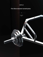 Barre d'haltères en acier inoxydable 1,5 m, design professionnel en anneau, personnalisable, pour squats, soulevés de terre, épaules, usage commercial, modèle DQ152