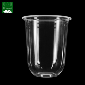 Tazas desechables personalizables, 100% PLA, Biodegradable, en forma de U - Product Image 4