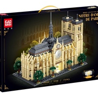 Catedral de Notre-Dame de París, Bloques de Construcción de Plástico ABS, 1757 Piezas, Modelo de Ladrillos, Juguete Educativo, Escala 1:1