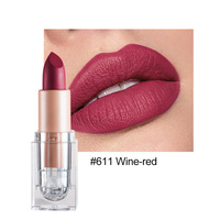 Rouge à lèvres mat 6G, crème, gloss minéral, tube carré, couleur nude, longue tenue, enrichi en vitamine C