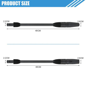 Kaicher K Series Outils de nettoyage de <span class=keywords><strong>voiture</strong></span> Pistolet à mousse réglable avec 2 buses Buse turbo rotative Feu direct 2 buses Tige d'extension - Product Image 2