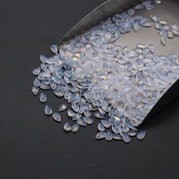Yingma bijoux verre synthétique pierre précieuse 3x5mm forme de poire lâche blanc bleu vert rose opale verre gemmes