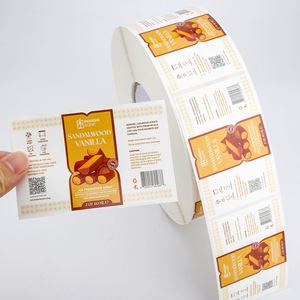 FX Personalized Logo Printing Waterproof Bathroom Room <b>Spray</b> Plastic <b>Bottles</b> Sticker Roll Custom Label for Car air Freshener - Product Image 2