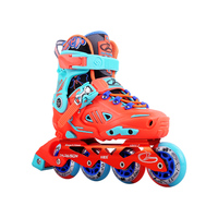 Chaussures patins à roues alignées pour enfants ou adultes Chaussures patins à roues alignées à coque dure PP Freestyle clignotant
