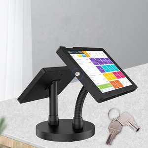 Support de comptoir POS double tablette verrouillable, support de sécurité pour bureau, kiosque double tablette pour iPad 10,9 pouces 11 pouces - Product Image 5