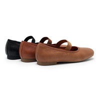 Chaussures plates Mary Jane pour femmes, dessus en peau de mouton, semelle en caoutchouc, légères et confortables, vente en gros