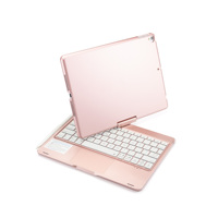 Clavier magique ultra-mince avec étui magnétique sans fil en alliage d'aluminium rétro-éclairé RVB pour clavier iPad