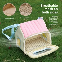 Sac de transport extérieur pour perroquets et calopsites avec fermeture éclair, cage portable et chaude pour l'automne/hiver, séparation sec-humide