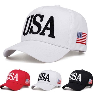 Gorra de Béisbol Deportiva para Hombre, Estilo Dad Hat, Personalizada, 100% Algodón, con Bandera de Estados Unidos Bordada, Precio Económico, Blanca, Clásica - Product Image 1