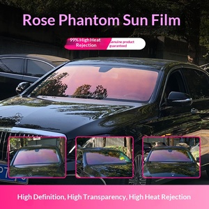 Película Protectora <span class=keywords><strong>Solar</strong></span> para Ventanas de Auto, Aislante Térmico, Privacidad, Cambio de Color, Parabrisas Delantero Colorido, Rechazo de Rayos UV del 99% - Product Image 3