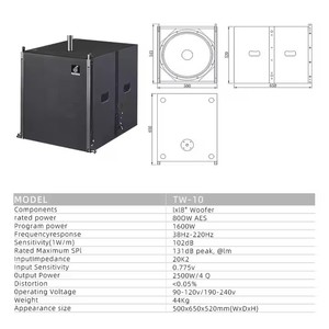 TW-12 10INCH 12INCH <b>Speaker</b> Subwoofer Professional <b>Sound</b> Quality <b>Sound</b> TW-12S Independent Bracket Design <b>Sound</b> TW-12S - Product Image 4