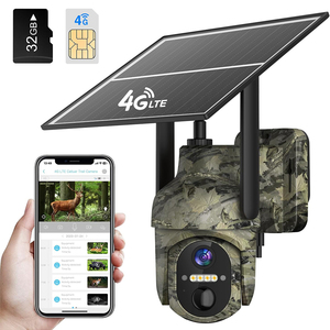 Pil ile güneş kamera hareket aktif 4G takip kamerası ile açık köy yaban hayatı için GÜNEŞ PANELI avcılık kamera monitör - Product Image 1