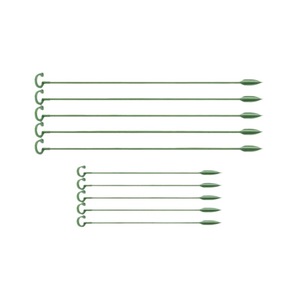 Estacas para Plantas Haihua para Suculentas y Orquídeas, Varillas de Soporte de Plástico Verde con Diseño de Gancho para Macetas y Plantas de Interior - Product Image 1