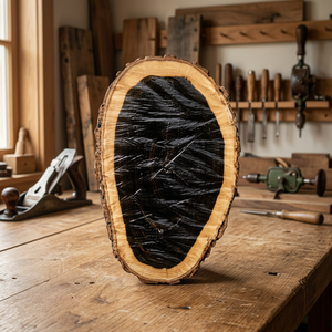Bûches de bois d'ébène noir de qualité supérieure, diamètre 80 cm (Épinette, Pin, Hêtre, Chêne, Bois dur) pour usage en mobilier, motif carré, bûches d'épinette d'Ukraine - Product Image 2