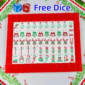 Cadeau de Noël - Tuiles de Mahjong de Noël américaines pour la famille et les amis - Product Image 2