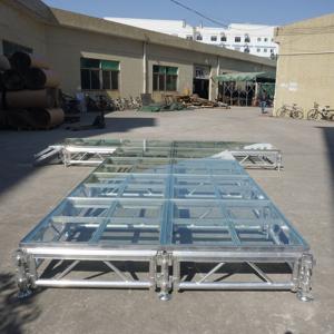 Étape en aluminium légère d'étape en verre mobile extérieure pour l'événement - Product Image 3