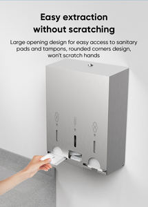 AOLQ ticari duvara monte temizlik peçeteleri & Tampon kadınsı hijyen dağıtıcılar <span class=keywords><strong>s</strong></span>ıhhi ped dağıtıcı okul için - Product Image 3