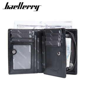 กระเป๋าสตางค์ผู้ชายแบบสั้นแบรนด์ Baellerry สีดำ ซิปอเนกประสงค์ ใช้ได้ทุกวัน - Product Image 2