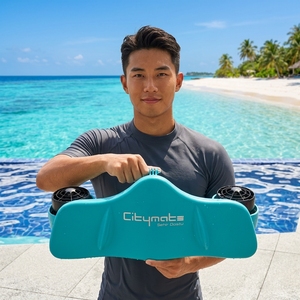 สกู๊ตเตอร์ใต้น้ำ Seemar S6 สกู๊ตเตอร์ดำน้ำพร้อมใบพัด อะไหล่สกู๊ตเตอร์ไฟฟ้า แพติเนต้า อะคูอาติกา สกู๊ตเตอร์น้ำแบบเป่าลมจากจีน - Product Image 1