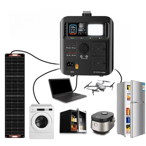 Station d'alimentation portable 700W, générateur solaire 500W 540Wh 700W 1000W avec panneau solaire intégré, prise UK, prise JP - Product Image 1