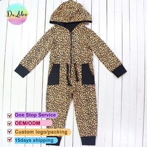 Design de mode <span class=keywords><strong>Boutique</strong></span> Enfants Manteaux Manches Longues Imprimé Léopard Couches À Volants À Capuche Tout-petits Vêtements - Product Image 2