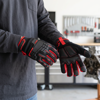 Gants de travail HAIYI Rigger à motif floral, unisexes, à doigts entiers, avec sangle de poignet réglable et renforcée