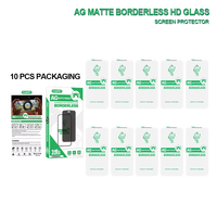 Protection d'écran en verre trempé antistatique 3D sans bordure, finition mate, 500C, pour iPhone 18 Pro Max, 17 Air, 16, 13, 14, 12, 11