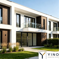 Fenêtres et portes modernes sur mesure, fenêtre à battant en aluminium avec verre insonorisé pour extérieur
