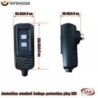 RIFENG Prise industrielle en plastique pour extérieur, protection contre les fuites, norme australienne RCD SAA pour 10A/15A, étanche IP54