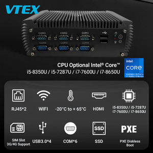 Mini PC industriel I5-7287U sans ventilateur à noyau Mini PC DDR4 3G 4G Module SIM Slot COM Watchdog Boot sans disque Mini PC industriel sans ventilateur - Product Image 3
