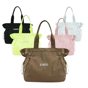 Bolsas de Compras con Logotipo Impreso y Cordón Lateral, Bolsa de <span class=keywords><strong>Nylon</strong></span> Ligera para Compras, Ejercicio, Playa y Viajes - Product Image 6