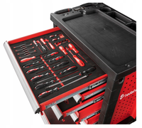 Chariot d'atelier mobile robuste à 6, 7 ou 8 tiroirs en métal, avec 201 outils, personnalisable OEM JMST JS-326-6