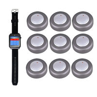 Système d'appel sans fil intelligent pour restaurant : Pager, bipeur, montre-bracelet réceptrice avec 9 boutons d'appel