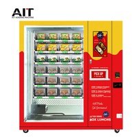 Distributeur automatique d'ascenseur de convoyeur d'aliments chauds distributeur de repas de boîte de restauration rapide avec fonction SDK four à micro-ondes chauffant