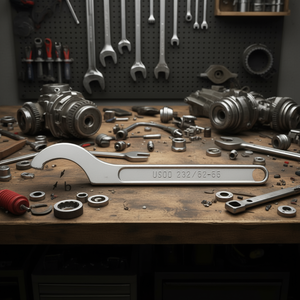 Open End <b>Wrench</b> 212/82-55 Metric Size L Length B Width - Product Image 3