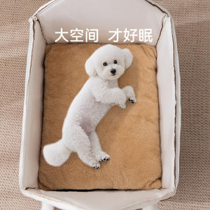 Autunno e inverno calda porta chiusa tenda foderata per gatti e cani eco-friendly per animali domestici Villa per dormire nuovo nido rimovibile - Product Image 3