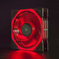 Casing komputer plastik bantalan bola pendingin LED RGB Aurora ganda 12025 Cross-Border baru 12CM casing komputer plastik ajaib Eclipse