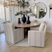 Amerikaanse antieke houten ronde eettafels Amerikaanse landelijke designmeubelen eettafelset luxe