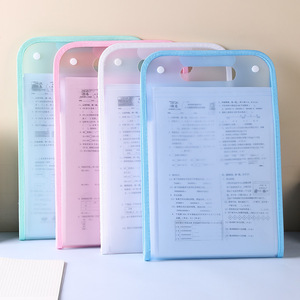 A4 <b>Folder</b> With 13 Grids PP Material Blue And Green Student Exam Paper Organizer Office <b>Document</b> Holder <b>For</b> School And Work - Product Image 1