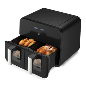 Friteuse à air numérique électrique antiadhésive 9L double 4,5 L avec paniers profonds Smart Hot Selling avec fenêtre visible - Product Image 3