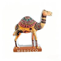 Aimant de réfrigérateur personnalisé 3D en polyrésine en forme de chameau, souvenir touristique du Maroc, cadeaux de voyage du Moyen-Orient, directement de l'usine