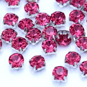 Oleeya Strass en verre de luxe, taille ronde, à coudre, avec griffe, pour robes de soirée - Product Image 1