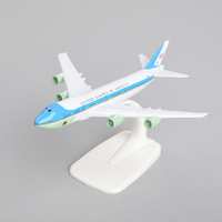 Modèle d'avion en alliage moderne à l'échelle 1:400, US Air Force One, 16 cm, B747-200, avion de simulation en métal fabriqué à la main