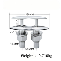 Quilles de quai escamotables robustes en acier inoxydable 316 pour bateaux et yachts, quilles encastrées, matériel marin du fabricant